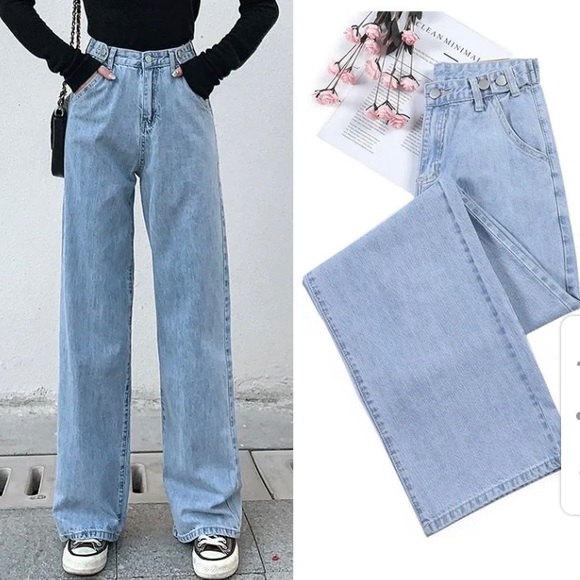 high waist straight jeans - Picture 4 of 4